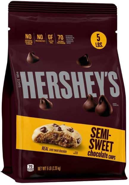 Semi-Sweet Chocolate Baking Chips 5LB bag