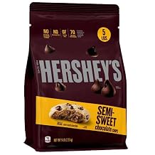 Hersheys Semi-Sweet Chocolate Baking Chips 5LB bag