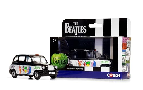 Corgi Diecast Model Cars – CC85931 The Beatles, London Taxi – ‘Ob-La-Di, Ob-La-Da’ – 1:36 Pre-Built Model Vehicles Toy, Classic Metal Die Cast Collectible, Auto Toys Models for Adults – Black - Les Beatles, Paul McCartney, John Lennon, RIngo Starr, George Harrison Corgi Diecast Model Cars - CC85931 The Beatles, London Taxi - 'Ob-La-Di, Ob-La-Da' - 1:36 Pre-Built Model Vehicles Toy, Classic Metal Die Cast Collectible, Auto Toys Models for Adults - Black