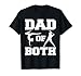 Dad Of Both Funny Gymnastics Baseball Dad T-Shirt