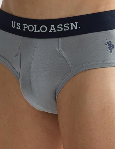 Image of U.S. Polo ASSN. Mens OEB11 Elasticized Waist Underwear Briefs - Pack of 2
