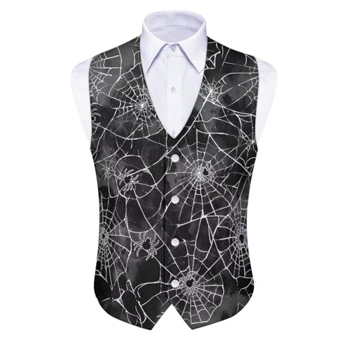 Mens Lightweight Suit Vest Sleeveless Dress Vest for Men V Neck 4 Buttons Vests Waistcoat Tuxedo Vests4