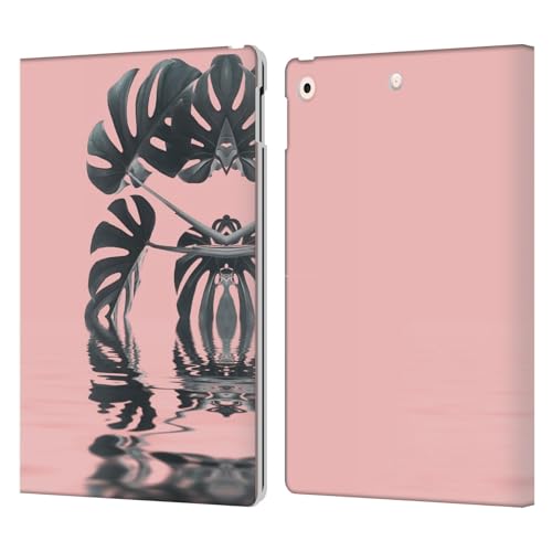 Étui en cuir iPad 10.2 premium LebensArt Monstera haute finition