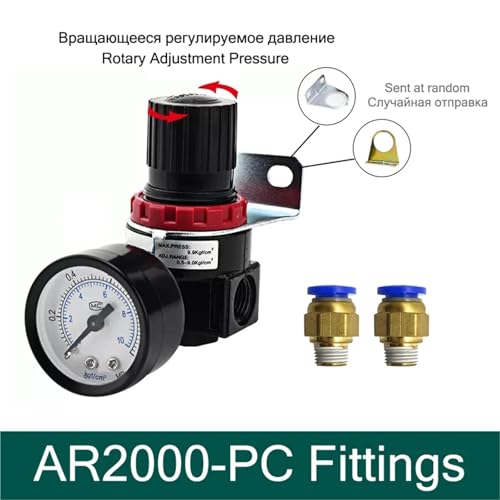 Régulateur de pression d'air AR2000-PC 1/4'' pour optimiser votre compresseur - 2