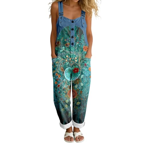 Combinaison pantalon large fluide imprimée pour sublimer la silhouette sans serrer