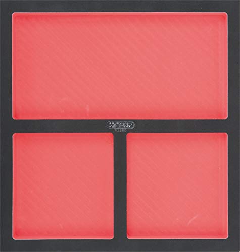 Image of KS Tools 712.2300 - Empty 2 /3 Inch Module for Trolleys and Workbenches - Rot-proof Foam - 3 Compartments