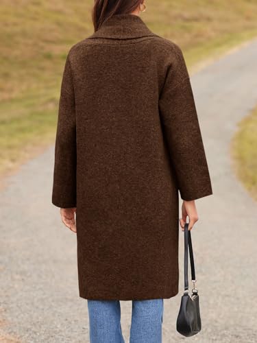 Image of Saodimallsu Womens Long Cardigan Sweaters Chunky Open Front Oversized Slouchy Knit Fall Trendy Coatigan Jackets