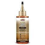 African Pride Black Castor Miracle Hair & Scalp Sealing Oil – Hair Oil with Black Castor, Tea Tree & Soybean Oil for Moisture Lock, Scalp Relief & Growth Support | 6oz