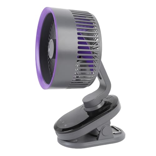 Fafeicy Ventilador de Colocación flexible: Ventilador con 100 Velocidades de Viento, LED -splay Small Deskban para Sala de Estar de Dormitorio