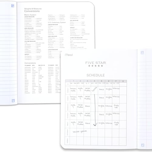 Livre de composition Five Star grand format ligné large 80 feuilles
