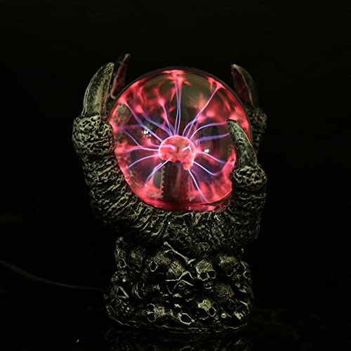 Lampada a Sfera Palla al Plasma sensibile al Tocco ， Lampada al Plasma alimentata da USB/Batteria ， novità Gioco Halloween