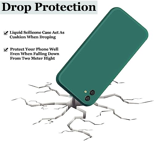 Image of A rtistque Liquid Silicone Back Cover Case for Samsung Galaxy M04 / Samsung Galaxy F04 / Samsung Galaxy A04e Shockproof TPU Soft Flexible with Camera Protection - Green