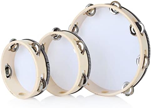 Tambourin Portatif En Bois, Tambourin En Bois à Double Rangée De