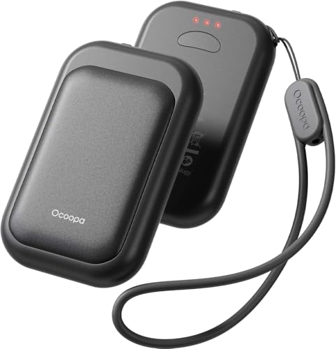 OCOOPA Calentador de Manos Recargable,Impermeable,Calienta Manos de Bolsillo Magnético,Certificado UL,Ultraligero y Ultrafino,3 Niveles de Calor,para Camping,Golf, Regalos Idea Tech