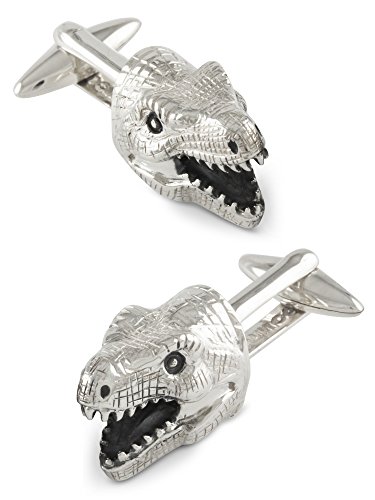 ZAUNICK T-Rex Dinosaurier Manschettenknöpfe 925er Silber handgefertigt