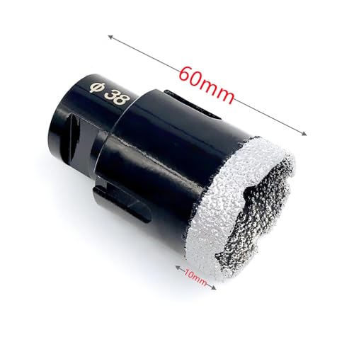 Broca para perforación de agujeros con tecnología de soldadura al vacío, para esmeril angular M14, para baldosas cerámicas, granito y mármol (6 mm - 100 mm) miniatura 4