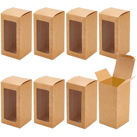 BENECREAT Clear Window Gift Boxes - 20 Packs Cover