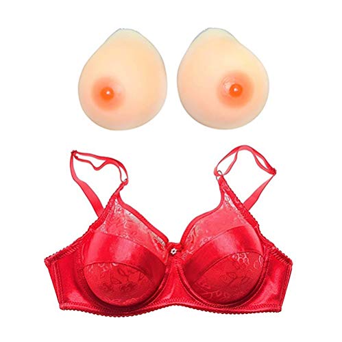 Silicone breast 1000g Bra for Mastectomy Crossdresser with Breast Implants Breast Enhancers Prosthetic Breast