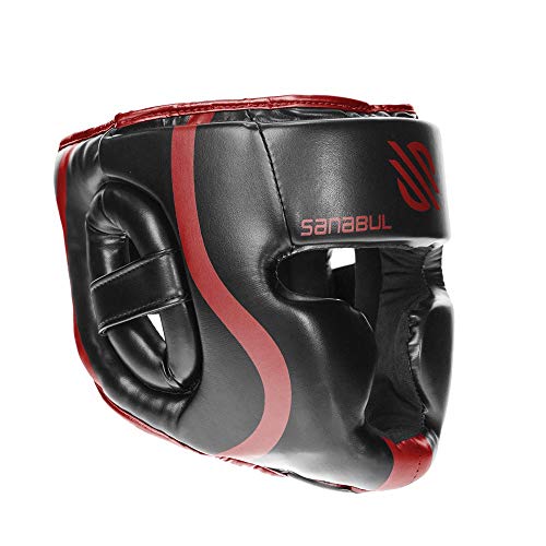 Sanabul Essential Mma Boxing Kickboxing Head Gear (Red, S/M) #TOP2