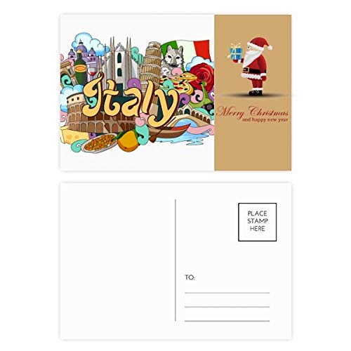 Cartes postales Italie lot de 20 pour remplacer les cartes de Noël ennuyeuses par du graffiti