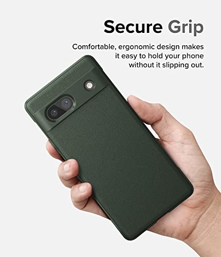Image of Ringke Onyx for Google Pixel 7a Case [Feels Good in The Hand] Oil & Dirt Resistant, Enhanced Camera Lens Protection, Comfortable Grip, Non-Slip, Lightweight Cover - Dark Green