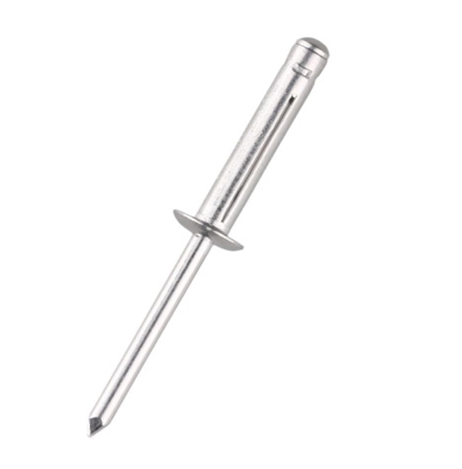 Metallnieten, Aluminium-Blindnieten, automatische Faltniete, gewölbter Kopf, 500 Stück, verschiedene Größen(4.8x20.5x16mm Flange)