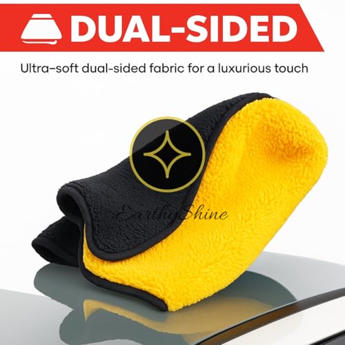 Image of Microfiber Cloths for Home Cleaning - Scratch-Free, Reusable & Lint-Free | for Kitchen, Dusting, Glass, Furniture & Other Surfaces(400 GSM, 40X40cm Pack of 4)