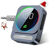 Car Bluetooth Aux Adapter, SONRU Bluetooth 5.3 Receiver, Wireless Audio Receiver for Car/Home Stereo/Wired Headphones/Speaker, Dual AUX Outputs, RCA AUX 3.5mm - Image 8