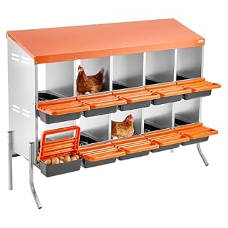 Vevor pondoir 10 compartiments acier 132 x 52,5 x 99 cm