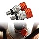 Runfarr Motorrad-Gabel-Entlüfter, M4 x 0,7 mm Gabel-Luftdruckentlastung für SX SXF EXC SMR 125 150 250 350 450 Dirt Pit Bike