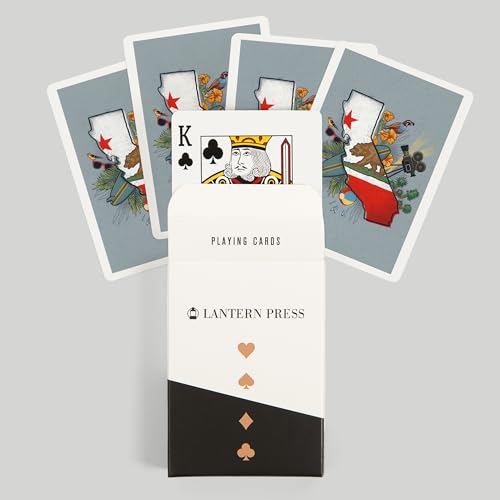 Lantern Press Baraja California 52 Naipes Tamaño Póker miniatura 6
