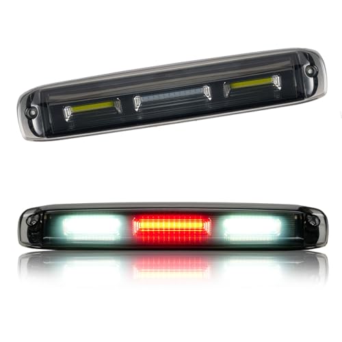 Third 3rd Brake Light, LED High Mount Stop Light for 1999-2007 Chevy Silverado GMC Sierra 1500 2500 3500 HD Classic, Rear Center Cab Roof Tail Cargo Lamp Lights