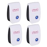 Melhor Repelente Eletrônico: Os Top 10 Melhores em 2025 8 Kit 4 Repelentes Ultrassônicos Eletrônicos Contra Insetos e Roedores – Controle de Pragas Sem Químicos, Seguro para Família e Pets, Eficaz em Baratas, Mosquitos, Ratos, Formigas e Pulgas Bivolt
