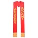 BLESSUME Red Chasuble Stole Vestments Embroidery Stole