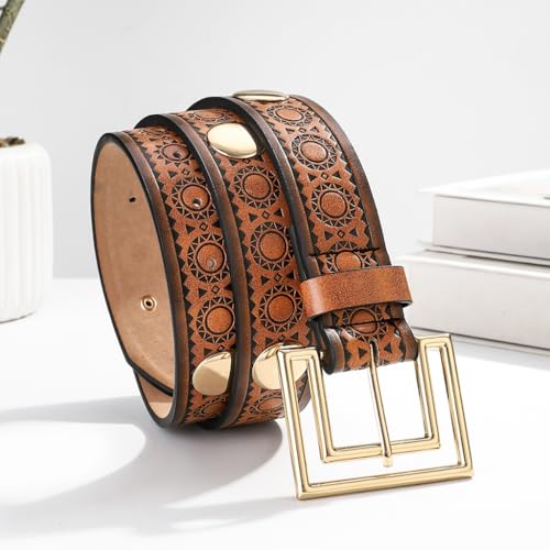 Durability PU Leather Waistband Casual Gathering Waist Belt Daily Wear Belt for Everyday Use3