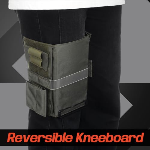 Fullhawl Reversible Kneeboard Pilot Classic Clipboard & Pen Holder Kneeboard Aviation for Professional Pilots, General Aviation (Army Green)