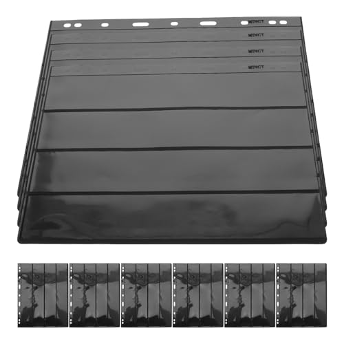 TOYANDONA 10hojas Álbum De Sellos Coleccionistas De Páginas De Transparente Para Exhibir y Preservar Tus Sellos y Billetes Exposiciones y Colecciones Personales