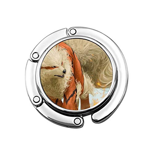 Preisvergleich Produktbild Arcanine Cartoon Faltbare Handtaschenhaken, 2er-Set Aufhänger klappbarer Tischaufhänger Halter Damen Taschenaufbewahrung