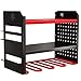 BUILTSTRONG Power Tool Organizer Wall Mount - 3-Tier Heavy-Duty Metal Hand Tool Storage Rack, Utility Racks, Drill Holder, PegBoard Side, & More - Garage Storage Cordless Tool Organizer (Red)