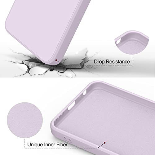 Vanjua [2 Pack] For Samsung Galaxy A22 5G Case, Stylish Liquid Silicone Slim Full-Body Protective Cover For Samsung Galaxy A22 5G 6.6 Inch Phone Case (Violet+Pink) #TOP4