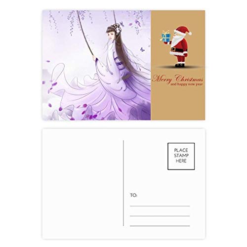Cartes postales Père Noël aquarelle Under Wisteria de correspondance