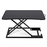 Height Adjustable Standing Desk Converter - Ergonomic Workstation for Home & Office Black - Versatile Sit-Stand Desk Solution One Size Fits All,BlackOne Size