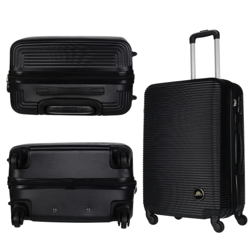 Kit de 2 Malas de Viagens P/M Fibra Rigida ABS Resistente Rodas 360°