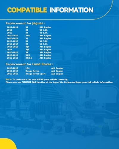Image of PHILTOP Air Conditioner AC Compressor for Range Rover 2010-2013,Jaguar XF 2010-2013,XJ 2010-2012,2013-2017 5.0L,XK XKR LR4 Range Rover Sport 2010-2013,XFR 2010-2012,XJR 2014-2017,XKR-S 2012-2013