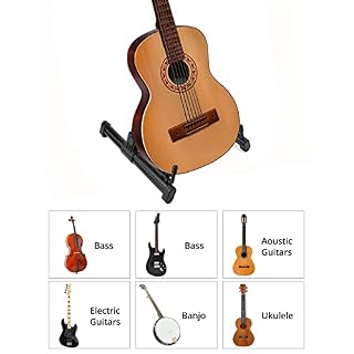 QWORK Support de guitare universel , pliable métal supports de guitare électrique , léger, adaptéà la guitare acoustique… - Les Beatles, Paul McCartney, John Lennon, RIngo Starr, George Harrison QWORK Support de guitare universel , pliable métal supports de guitare électrique , léger, adaptéà la guitare acoustique… – Image 3