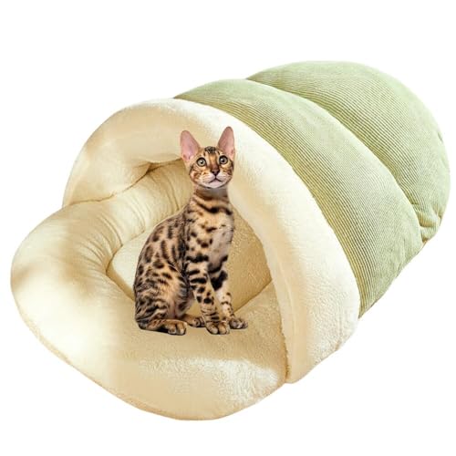 Lifetips ベンガル ペットベッド 犬猫兼用 冬用 寝袋型 ふわふわ クッション 保温 防寒 洗える 小型犬 中型犬 室内 おしゃれ 北欧風 ソファ ハウス 快眠グッズ 抱っこ感覚 多頭飼い対応 寝具 抗菌 防臭 速乾 低アレルゲン 軽量 省スペース