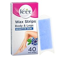 Veet Wax Strips for Sensitive Skin (Count of 40)