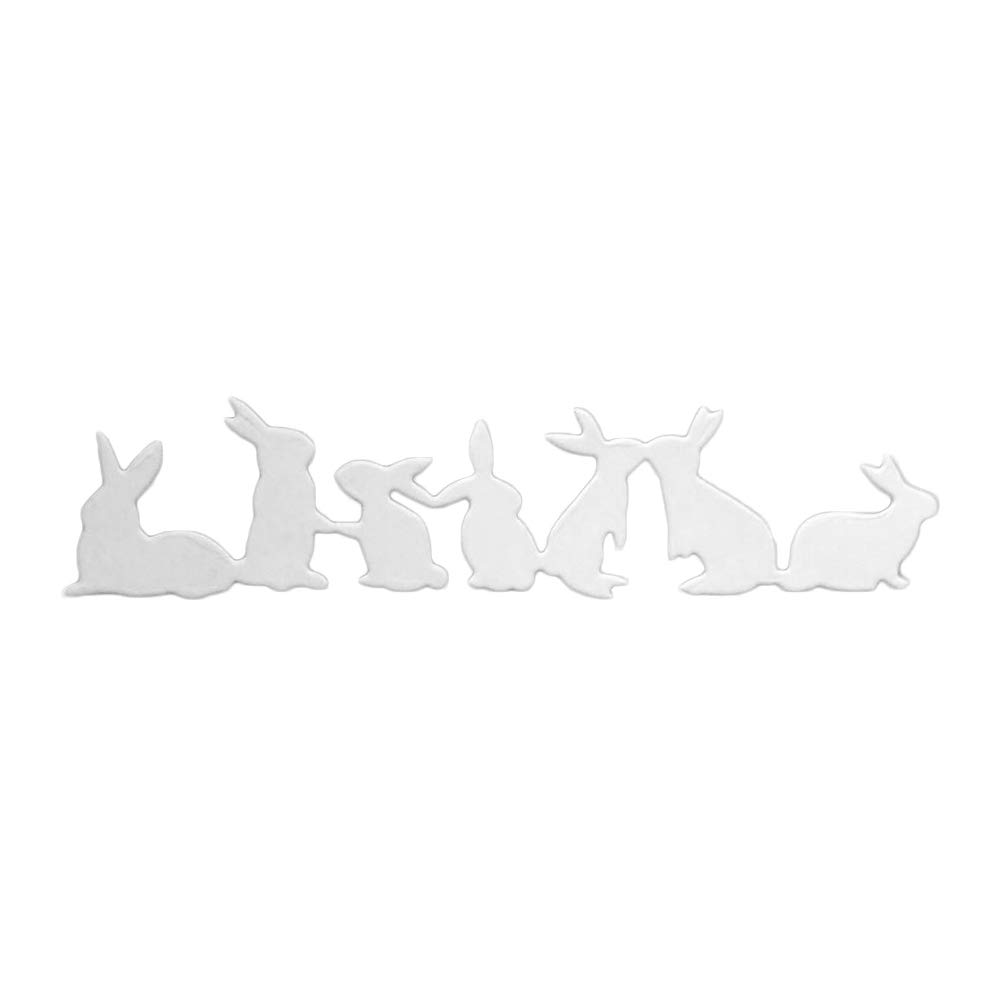 Fustella Metallica Coniglio Bunny Hop Per Scrapbooking - 148x118mm - Acciaio Al Carbonio, Fai Da Te Biglietti