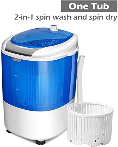 DORTALA Portable Washing Machine, 5.5 LBS Small Single Tube Washer with Spin Dryer, Compact Laundry Washer for Apartment, Dorm and RV - Image 5