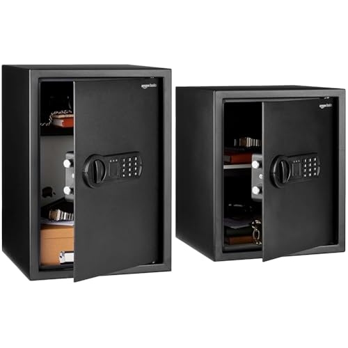 Amazon Basics Digital Safe With Electronic Keypad Locker For Home...